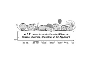 Association des Parents d'Elèves - Logo noir et blanc