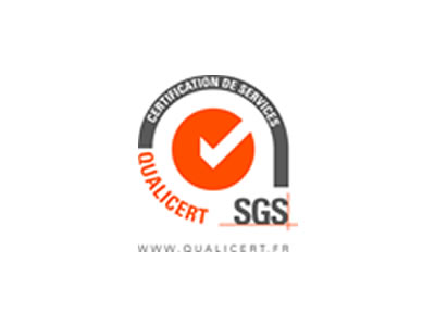 Qualicert SGS - Logo gris et orange