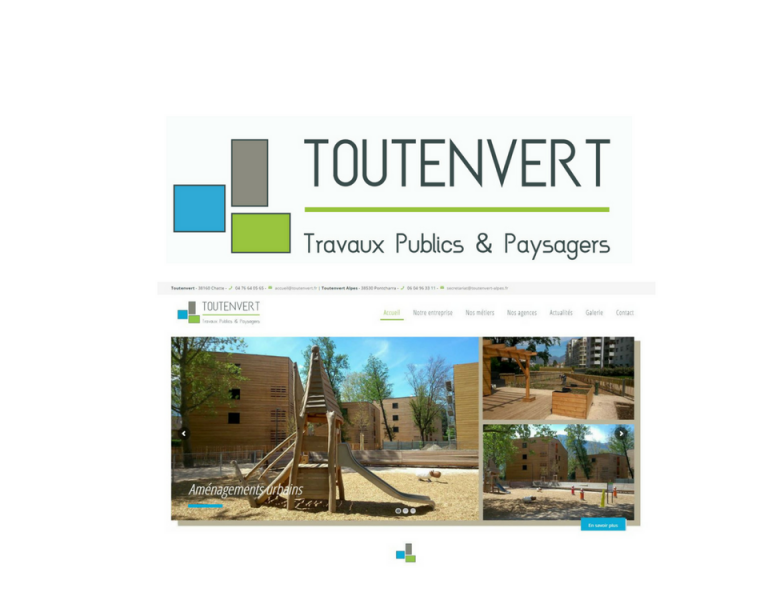 Logo toutenvert et aménagement urbain