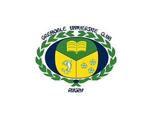 Grenoble Université Club Rugby - Logo vert jaune et bleu