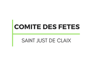 Comité des Fêtes St Just de Claix - Logo noir et vert