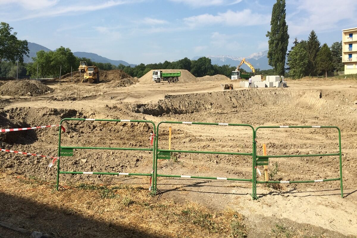 Saint- Marcellin - Chantier aménagement urbain et paysager