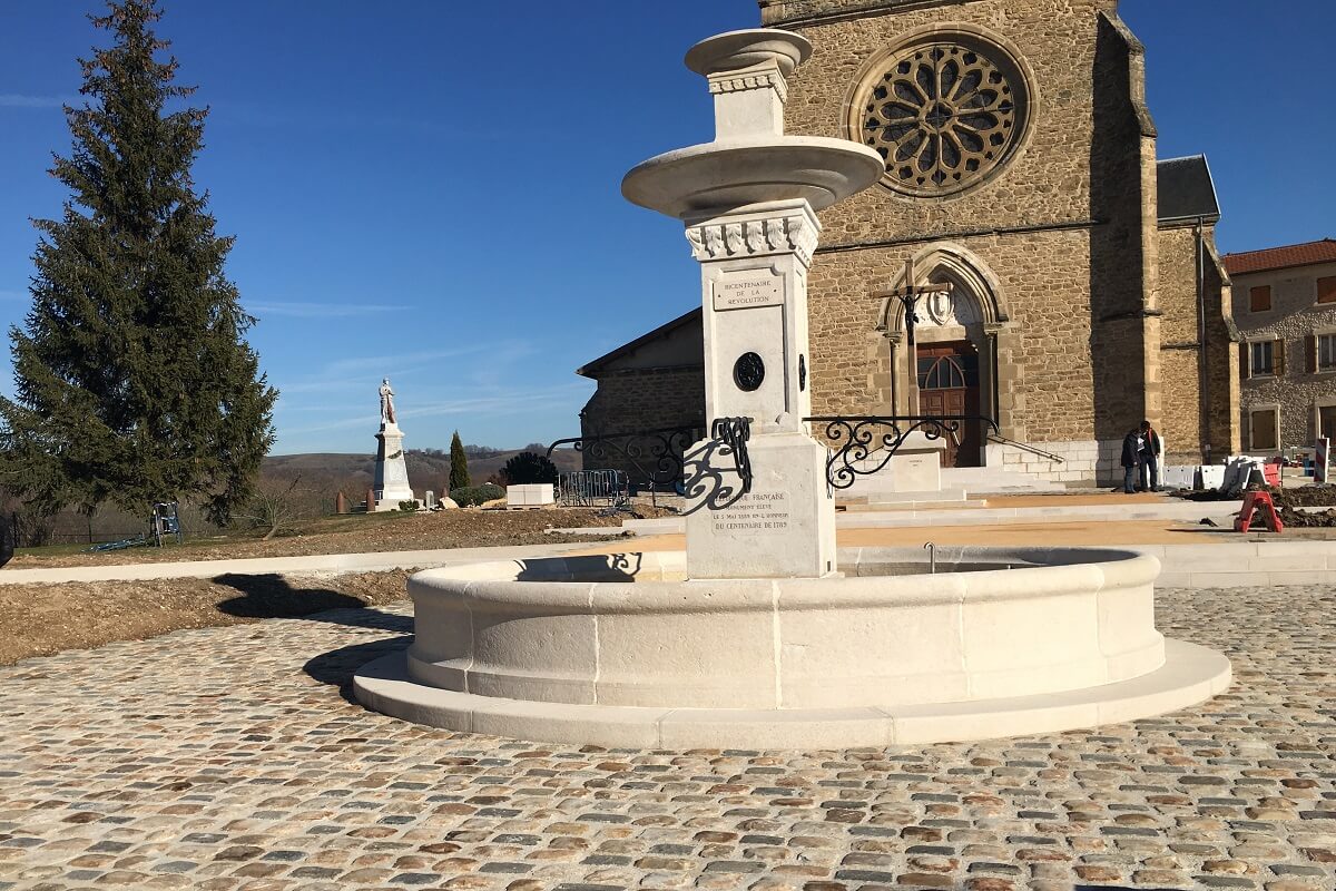 VARACIEUX Aménagement du village - Pavage stabilisé espaces verts