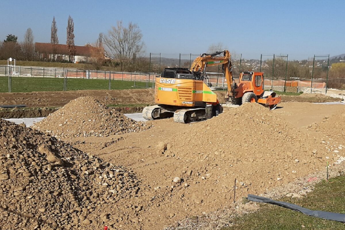 Terrassement pour création de 2 terrains de Padel