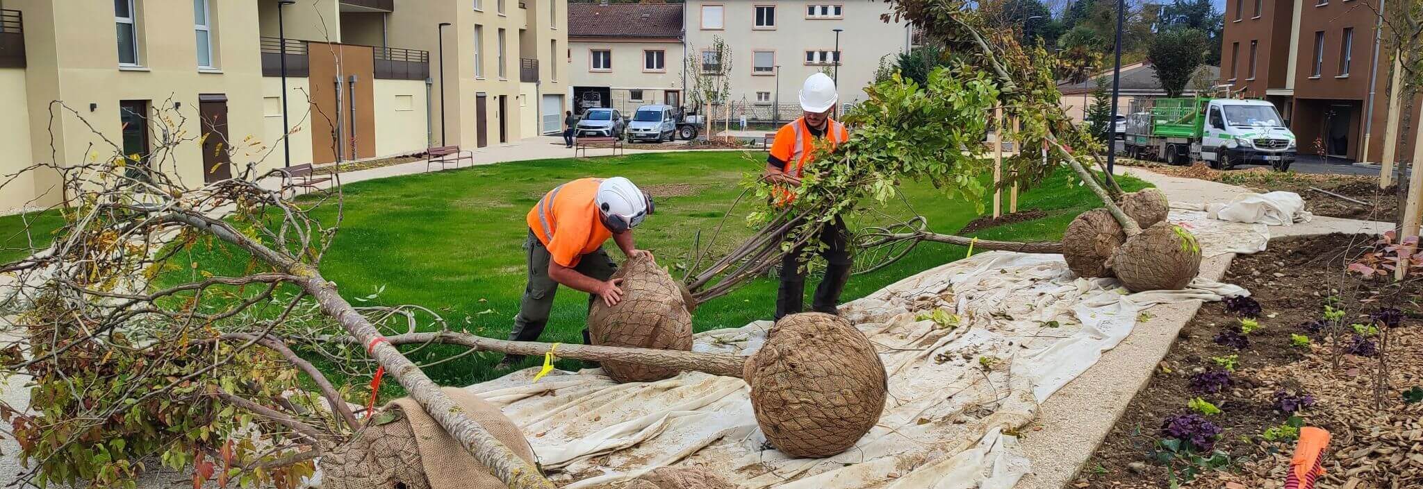 Employés sur un chantier