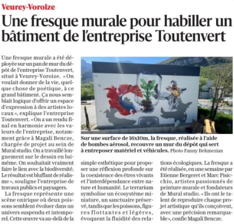 Toutenvert - Article Dauphiné Libéré - 27.04.2025