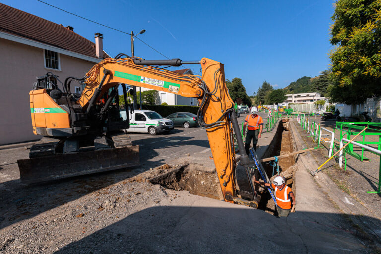 Chantier du chauffage urbain - St Marcellin - Toutenvert