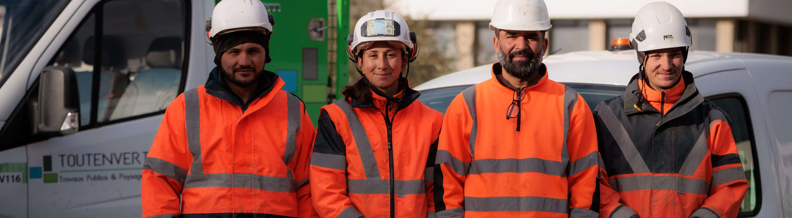 Employés sur un chantier