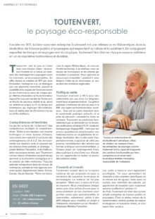 Toutenvert - Article Entreprises et paysage - Janvier 2025