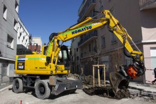 Toutenvert - Pelle à pneus 14 Tonnes
