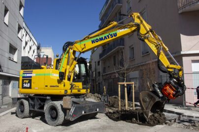 Toutenvert - Pelle à pneus 14 Tonnes